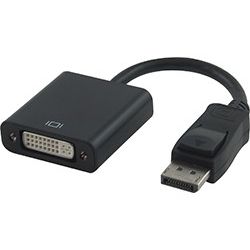 20cm DisplayPort Male to Single Link DVI-D Female Adapter