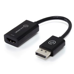 ALOGIC Elements 20cm DisplayPort to HDMI Adapter - Male to Female - Black - MOQ:4