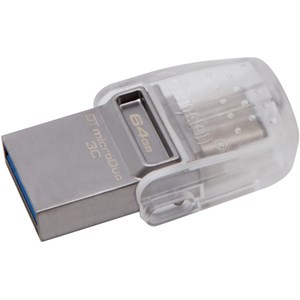 Kingston 64GB DT microDuo 3C, USB 3.0/3.1 + Type-C Flash drive