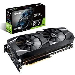 Asus Dual GeForce RTX 2070 Advanced edition 8GB GDDR6 with powerful cooling for higher refresh rates and VR gaming, 3 Years