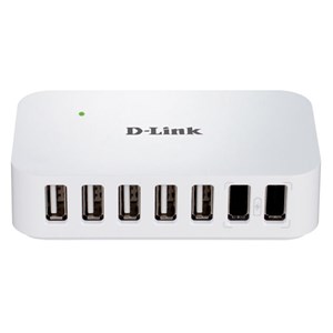 D-LINK DUB-H7 7-Port USB 2.0 Powered Hub with 2 Fast Charge Ports