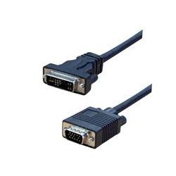 2mtr DVI-A to HD15 Pin VGA Cable - Male to Male