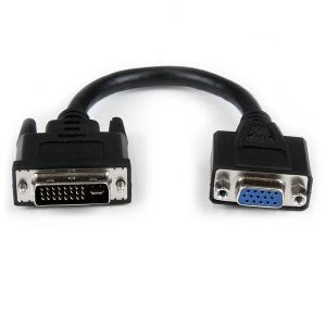 StarTech 8 inch DVI to VGA Cable Adapter - DVI-I Male to VGA Female