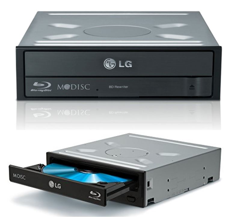 LG BH16NS55 16x SATA Internal Blu-Ray Drive Burner - Slient Jamless Play M Disc