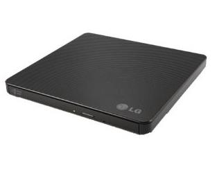 LG GP60NB50 8x Ultra Slim Portable External USB DVD Drive Burner - M Disc Silent Play Jamless Play