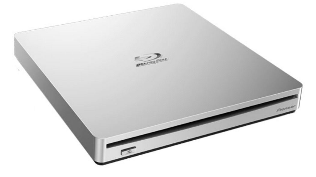 Pioneer BDR-XS06T 8x Slim External Portable USB 3.0 Blu-Ray Writer Burner White Slot Load Supports BDXL Blu-ray DVD & CD media ~BP50NB40