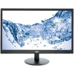 AOC E2470SWH 23.6 inch FHD Monitor - 1920x1080, 16:9, 1ms, HDMI, DVI, VGA, Tilt, VESA, Speakers, 3yr Wty