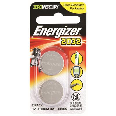 Energizer Lithium Coin 2032 Batteries - 2 Pack