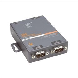 2 Port Secure RS232/422/485 Serial to IP Ethernet Device Server; 256-bit AES enc
