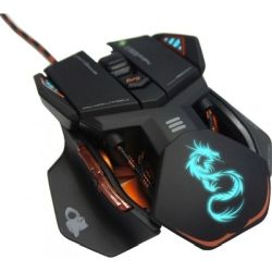 Dragon War ELE-G4.1-RD, Phantom Mouse Adjusted Sensor Resolution 5600dpi Precision, 1.8M Cable Length, 10 Control Buttons, Red, 1yr Wty