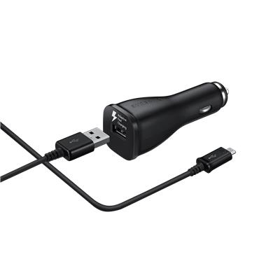 Samsung Black Car Charger - Micro USB Fast Charger (9V)