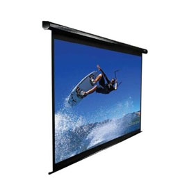 Elite Screens 100 Motorised 4:3 Projector Screen, IR and RF Control, RJ45