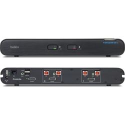 BELKIN 2-PORT SECURE 1 HEAD DP/HDMI UNIVERSAL KVM SWITCH WITH CAC, 3YR WTY