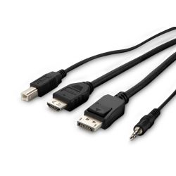 BELKIN DUAL(1 ) DVI to HDMI,(1) DP to DP/USB/AUD CBL,1.8M,(DVI TO HDMI AND DP TO DP)