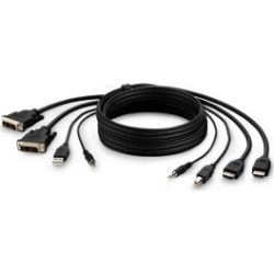 BELKIN DUAL DVI to HDMI/USB/AUD CBL, VID MM,USB A/B,1.8M,COMPATIBLE (DUAL - DVI TO HDMI)