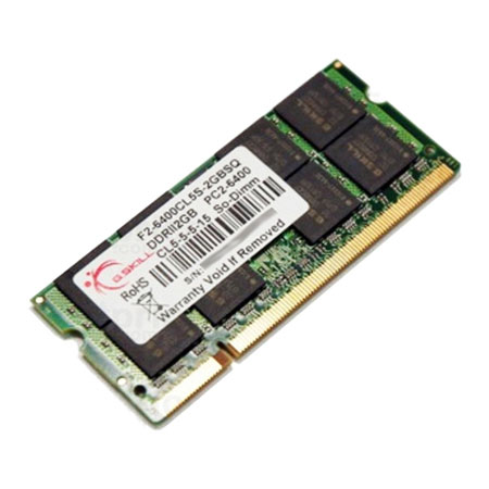 G.skill 2GB(2GB x 1) DDR2-800 PC2 6400   CL 5-5-5-15 1.8 Volts sodimm