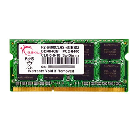 G.skill 4GB(4GB x1) DDR2-800 PC2 6400  CL 6-6-6-18 1.8 Volts
