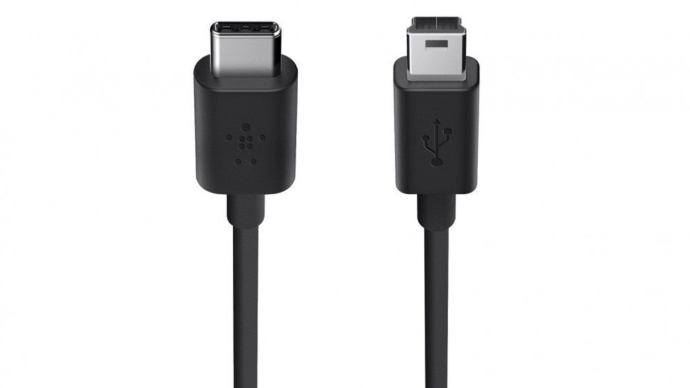 Belkin F2CU034BT06-BLKUSB 2.0 Type-C to Mini-USB Type-B Charge Cable (6' Black)