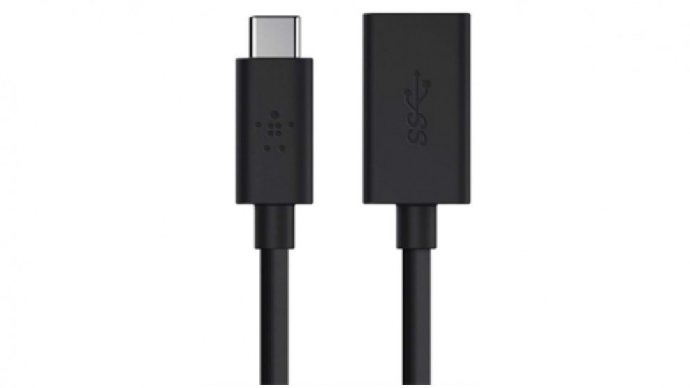 Belkin 3.0 USB-C to USB-A Adapter - Black