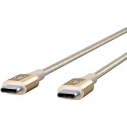 MIXIT DuraTek USB-C to USB-C Cable 4' - Gold