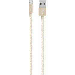 Belkin F2CU051BT04-GLDMixit DuraTek Micro-USB to USB Type-A Charging Cable (4' Gold)