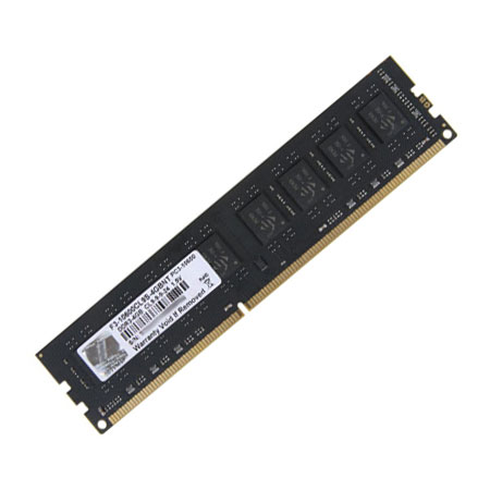 G.skill 2GB(2GBX1) DDR-1333 (PC3-10600/PC3-10666) 9-9-9-24 1.5V 240pin dimm