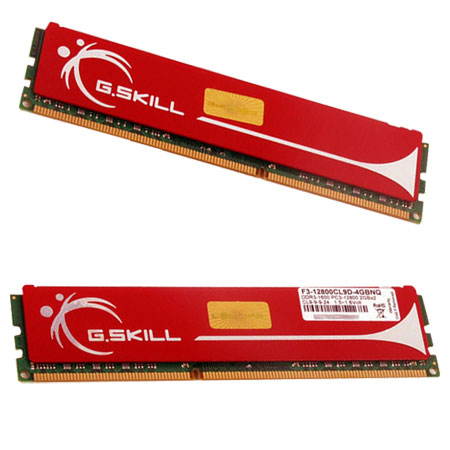 G.skill 4GB(2GB X 2) PC3-12800/DDR3 1600 Mhz 9-9-9-24 1.5V NQ-Red 240pin dimm