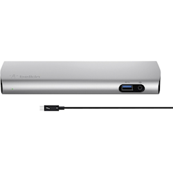 BELKIN EXPRESS HD DOCK,THUNDERBOLT 3(2),GbE(1),USB(3),DISPLAY PORT(1),AUDIO(2),2YR WTY