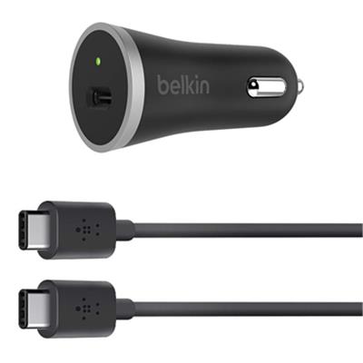 Belkin F7U005BT04-BLKUSB Type-C Car Charger with USB Type-C Cable