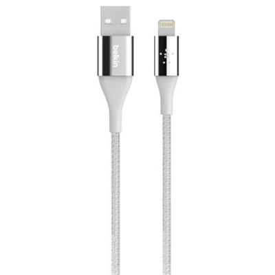BELKIN LIGHTNING CHARGE/SYNC CABLE, 1.2M, DUPONT KEVLAR, SILVER, 5YR WTY