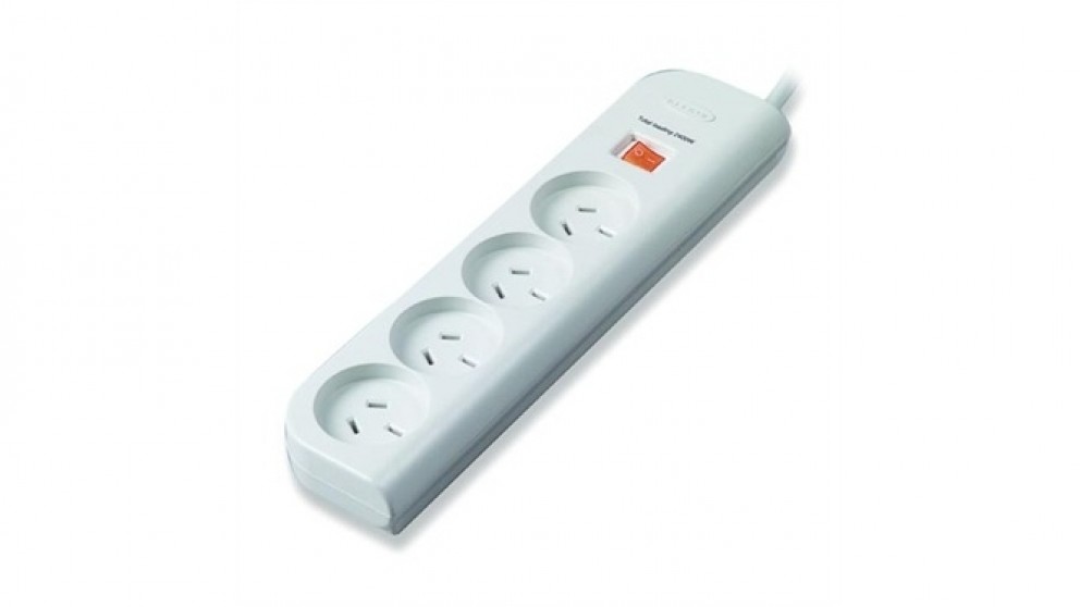 BELKIN POWER BOARD SURGE PROTECTOR, OUTLET(4), 1M CORD, LIFE WTY