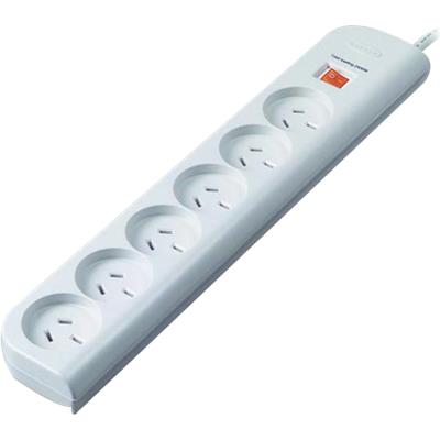 BELKIN POWER BOARD SURGE PROTECTOR, OUTLET(6), 2M CORD, LIFE WTY