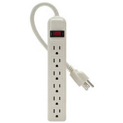 6-Outlet Power Strip with 3 ft. Cord