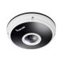 Vivotek FE8181V. 5MP Fisheye Indoor Camera. WDR Enhanced, 1.5 mm , Fixed-focal, , 10m IR, EN50155, 180 Panoramic view and 360 Surround view,  local dewarping