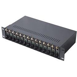 ServerLink Fibre Media Converter Rack Mount Chassis - 14 Slots with Redundant Dual AC Power Supply