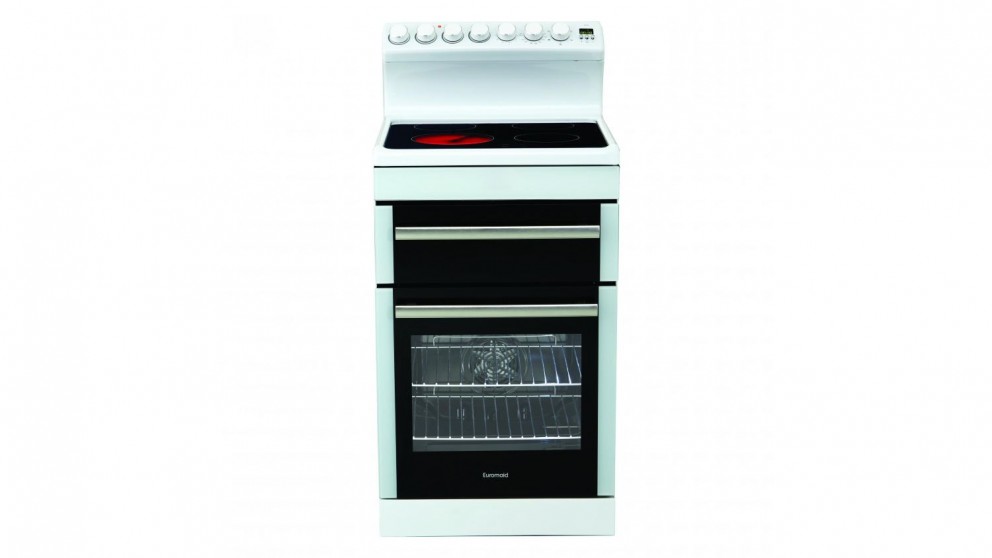 Euromaid 54cm Electric Freestanding Cooker - White