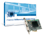 Matrox G55MDDE32F G550 PCIe Graphics Card