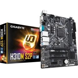 GIGABYTE H310M-S2P MB, 1151, 2xDDR4, 4xSATA, 1xM.2, USB3.1, uATX, 3YR