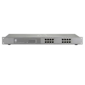 Levelone Gep-1621 16 Port PoE Plus 240W 19 inch RM Switch