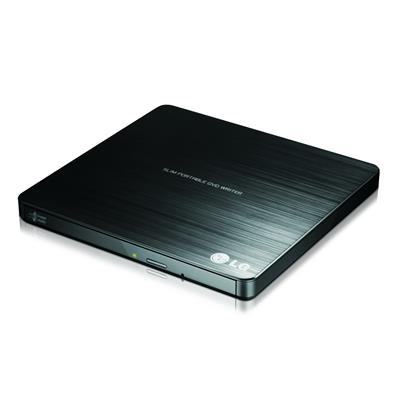 LG GP60NB50, 8X Slim External DVD Writer, 24xCD Write, 9.5mm, DVDRW, TV CONNECTIVITY, ULTRA SLIM, BLACK1 Year, LGE DRW EXT-SLIM-GP60NB50