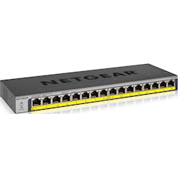 NETGEAR 16-Port PoE/PoE+ Gigabit Ethernet Unmanaged Switch with 183W PoE Budget, Rack-mount or Wall-mount (GS116PP