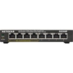 Netgear GS308P SOHO 8 Port Gigabit Unmanaged Switch, 4 Port POE