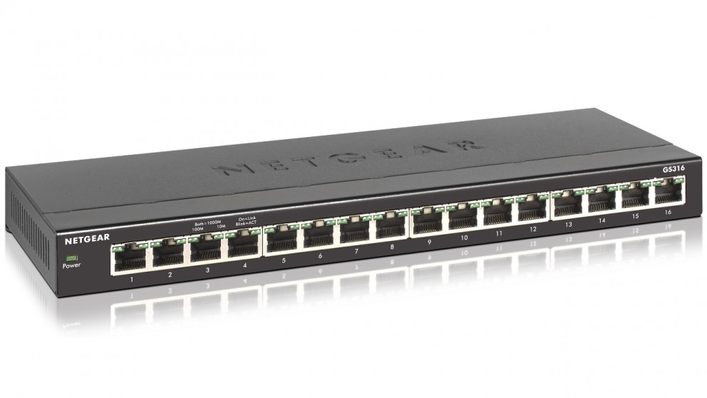 NETGEAR GS316 SOHO 16-port Gigabit Unmanaged Switch