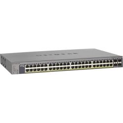 NETGEAR 48-Port 380W Gigabit PoE+ Ethernet Smart Managed Pro Switch with 4 SFP Ports (GS752TPv2)