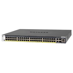 M4300-52G-PoE+ 48-Port Fully Managed Stackable Layer 3 PoE+ Switch (48 x 1G ports with 2 x 10GBASE-T & 2 x SFP+, 550W PSU)