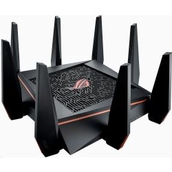 ASUS AC5300 WIRELESS MU-MIMO TRI BAND ROG ROUTER,GbE(8),USB 3.0(2),ANT(8),3YR WTY