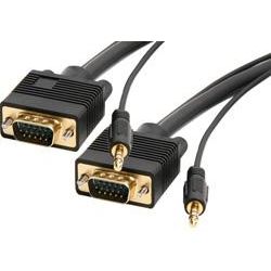 2mtr VGA & Audio Cable H15M-H15M/3.5mm audio plug