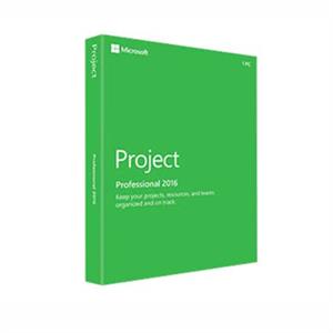 Microsoft Project Professional 2016, Retail Medialess Box - CD KEYS only