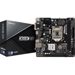 ASRock Intel H310 Chipset, micro ATX, PCIe x16, HDMI, DVI-D, D-Sub, USB 3.1, Intel I219V, 3yr Wty