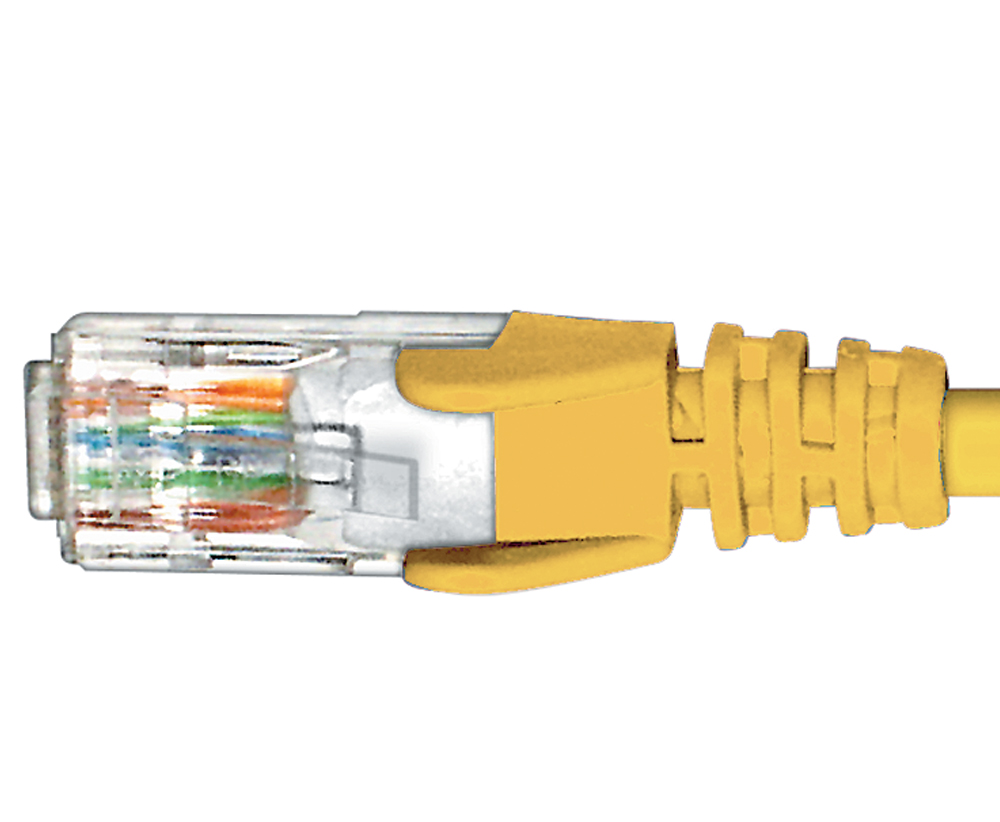 CAT5E YELLOW PATCH LEAD 1.5M
